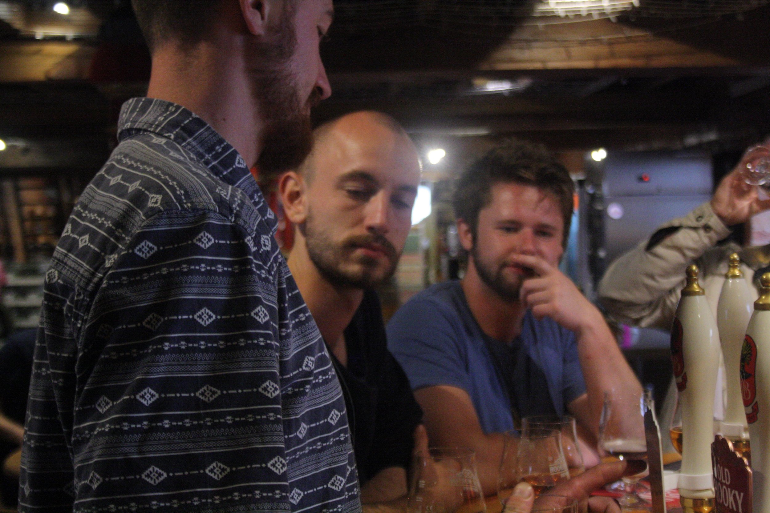Tasting at Hook Norton brewery... Very serious stuff.